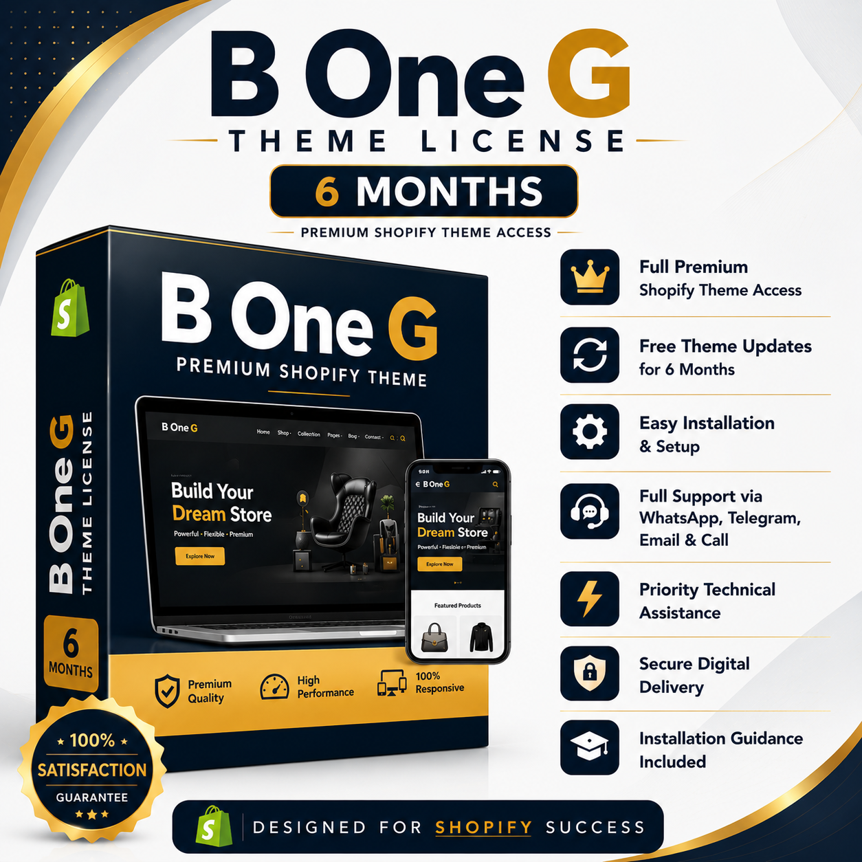 B One G Theme License – 6 Months